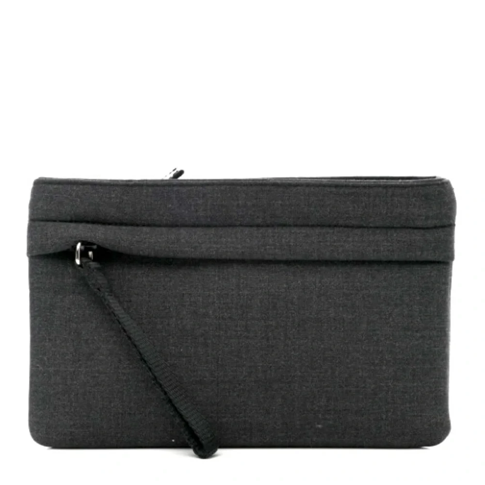 PRADA Super Basic 100 Pouch Anthracite